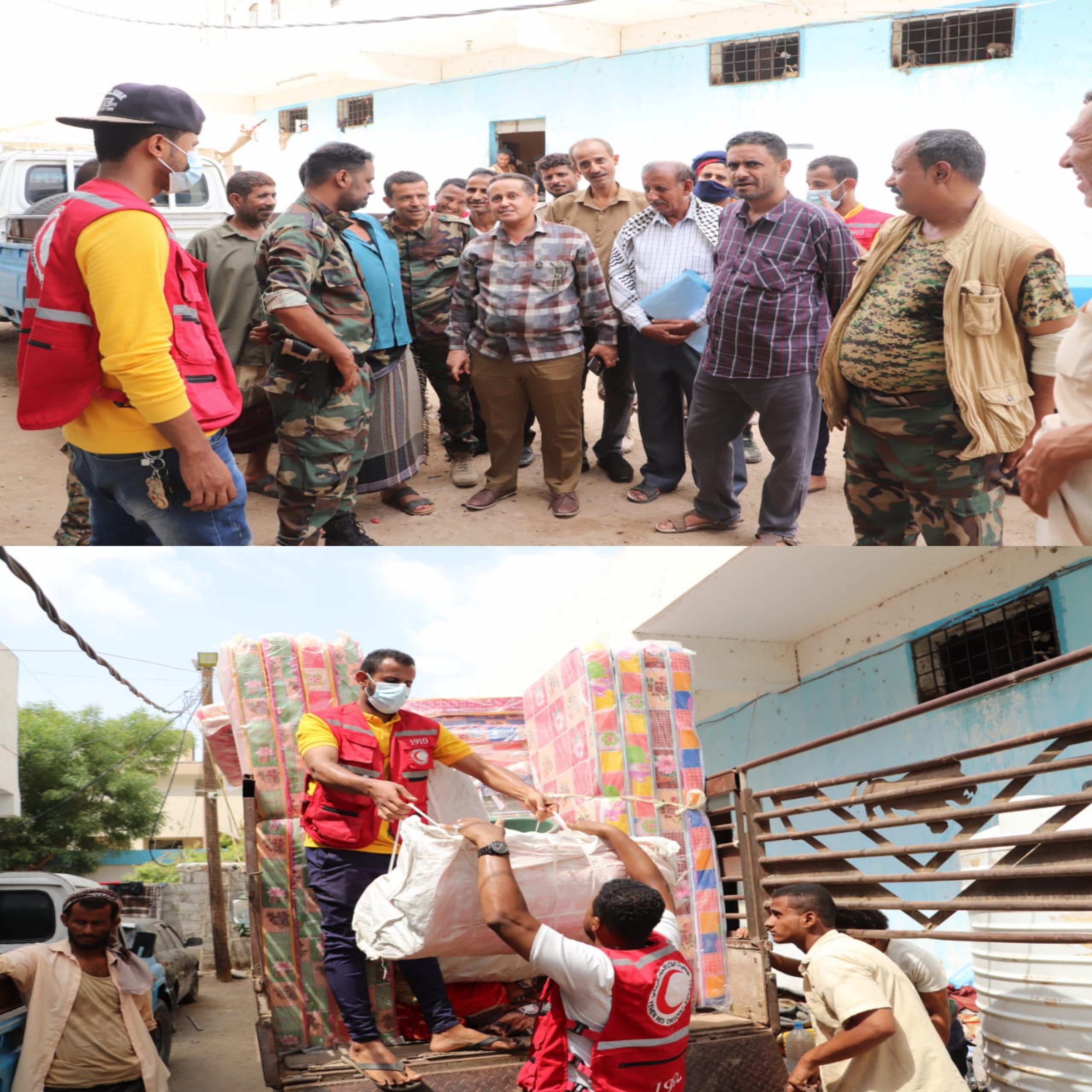 الهلال الأحمر اليمني فرع لحج يطلق ثلاث مبادرات إنسانية في سجن الحوطة - لحج  الغد