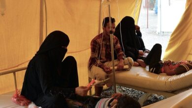 حالات جديدة للكوليرا في اليمن صورة ارشيفية من منظمة الصحة العالمية