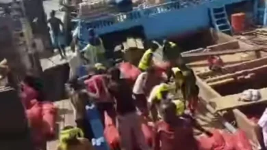 محصول البصل اليمني يجد طريقه عبر البحر إلى الصومال 780x470