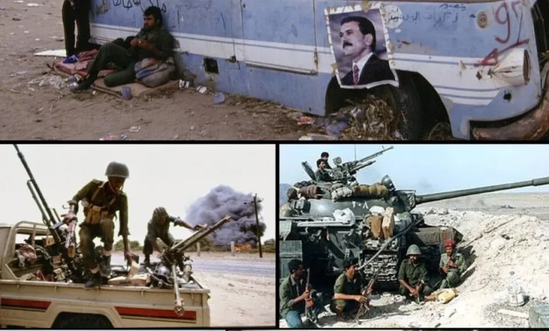 Collage Of The Yemeni Civil War (1994) Created From Photos Uploaded On Wikimedia Commons